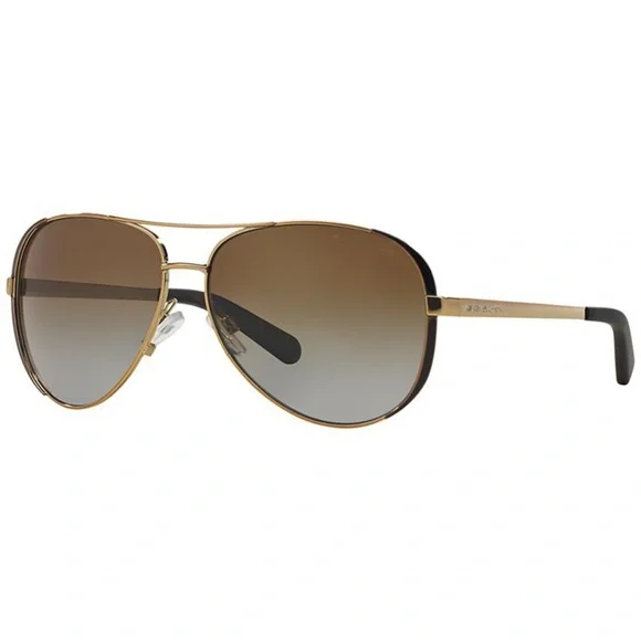 MICHAEL KORS • Tortoise Chelsea Aviator Sunglasses MK-5004 - Picture 3 of 8